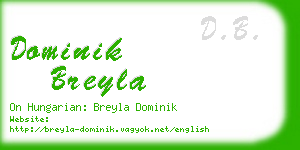 dominik breyla business card